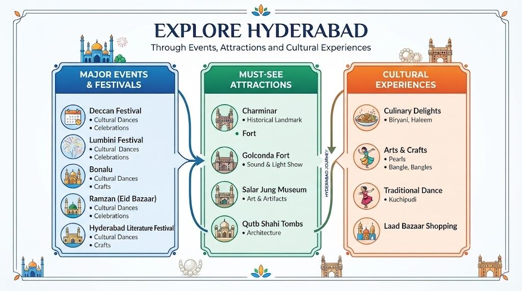 Explore Hyderabad Through Events, Attractions and Cultural Experiences
