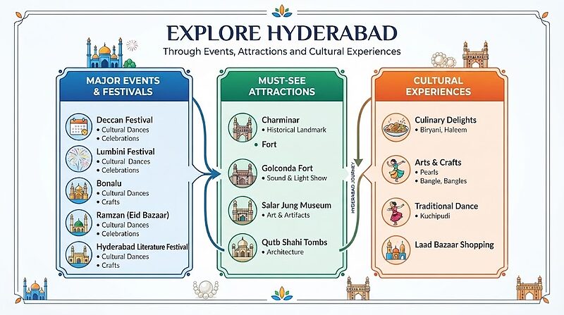 Explore Hyderabad Through Events, Attractions and Cultural Experiences